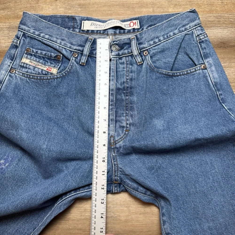 Diesel Kulter Jeans Mens 30x30 Blue Straight Leg Made in Italy Denim (Tag33)